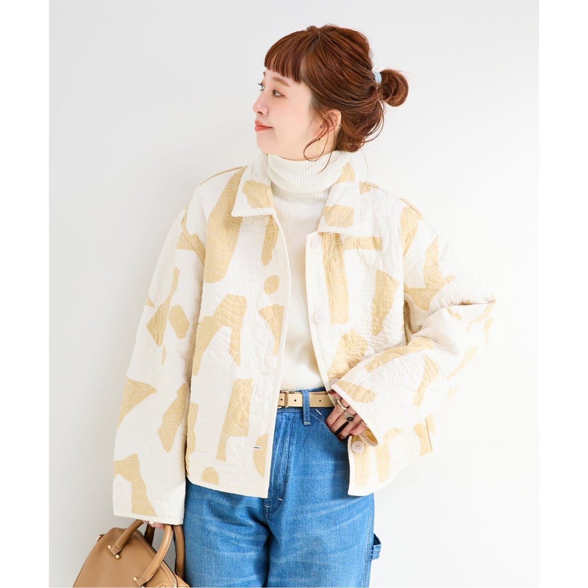 キルティング裏地つき】Aラインジャケット | ロブジェ(LOBJIE