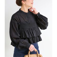 《追加2》《2点セット》ウォッシャブル / フリルキャミソールレイヤードブラウス