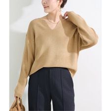 手洗い可 / 吸湿発熱 / ソリストヒートVネックニット