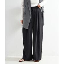 《追加4予約》【WEB限定】ウォッシャブル / タックワイドパンツ