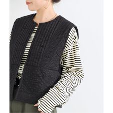 キルティング刺繍ベスト