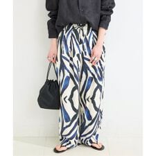 手洗い可 / アクアプリントタックバルーンパンツ