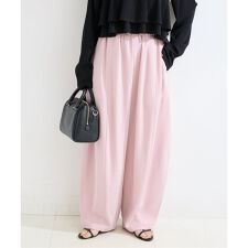 《追加予約》【WEB限定】ウォッシャブル / 梳毛調ボリュームイージーパンツ