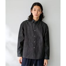 8 oz デニム スナップシャツジャケット