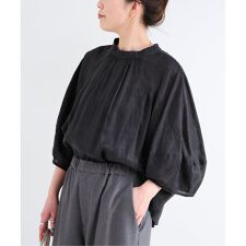 《追加7》手洗い可 / フレンチリネン2wayブラウス