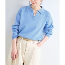 手洗い可 / 襟付きスキッパーニット