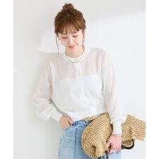 《予約》手洗い可 / シアークルーカーディガン