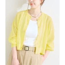 《予約》手洗い可 / シアークルーカーディガン