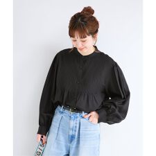 《予約》手洗い可 / ピンタックブラウス