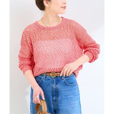 《予約》手洗い可 / ミックスヤーンメッシュプルオーバー