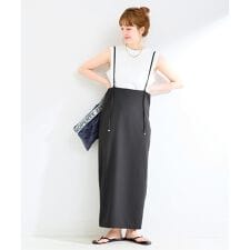 《追加2予約》【WEB限定】《2点セット》ウォッシャブル / Iラインキャミワンピース