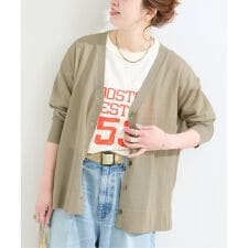 《追加6予約》【一部WEB限定カラーあり】手洗い可 / リネン混シアーカーディガン