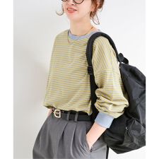 《追加8予約》【WEB限定】ウォッシャブル / ボーダーロンTEE