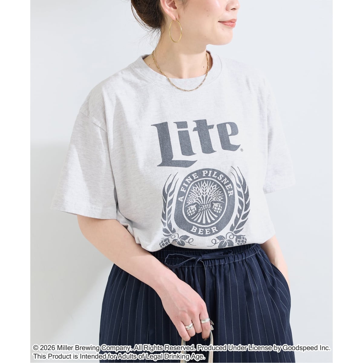 GOOD ROCK SPEED Miller LITE Tシャツ/ブルー GOOD ROCK SPEED（グッドロックスピード） tシャツ 「GOOD ROCK SPEED