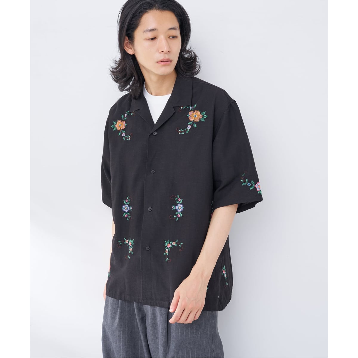 インドクロスステッチ シャツ | ベーセーストック(B.C STOCK) | マルイ