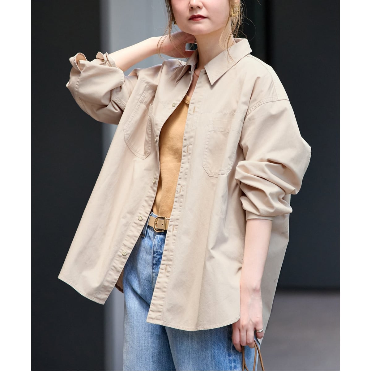予約》ウォッシャブル / DU JOUR / デュ ジュール JEAN NOMADS SHIRT