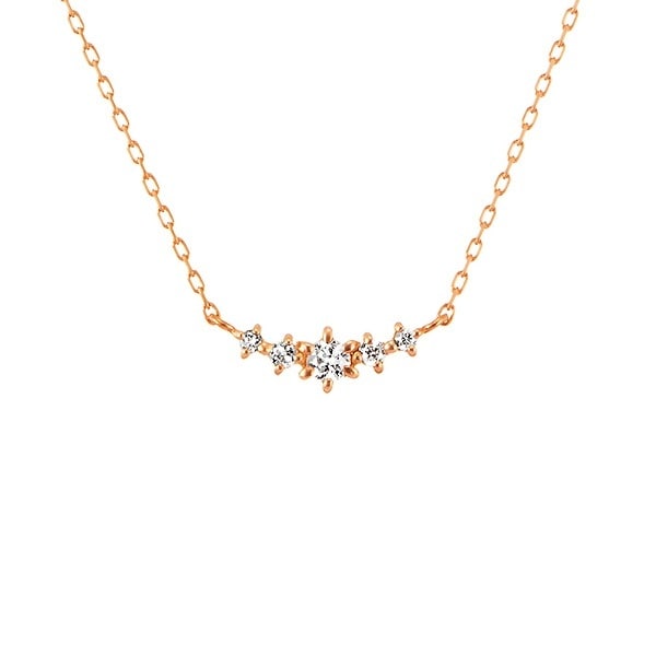 【カナル４℃】Xmas限定 10Kネックレス 11月誕生石】 K10ピンクゴールド しずくモチーフ ネックレス