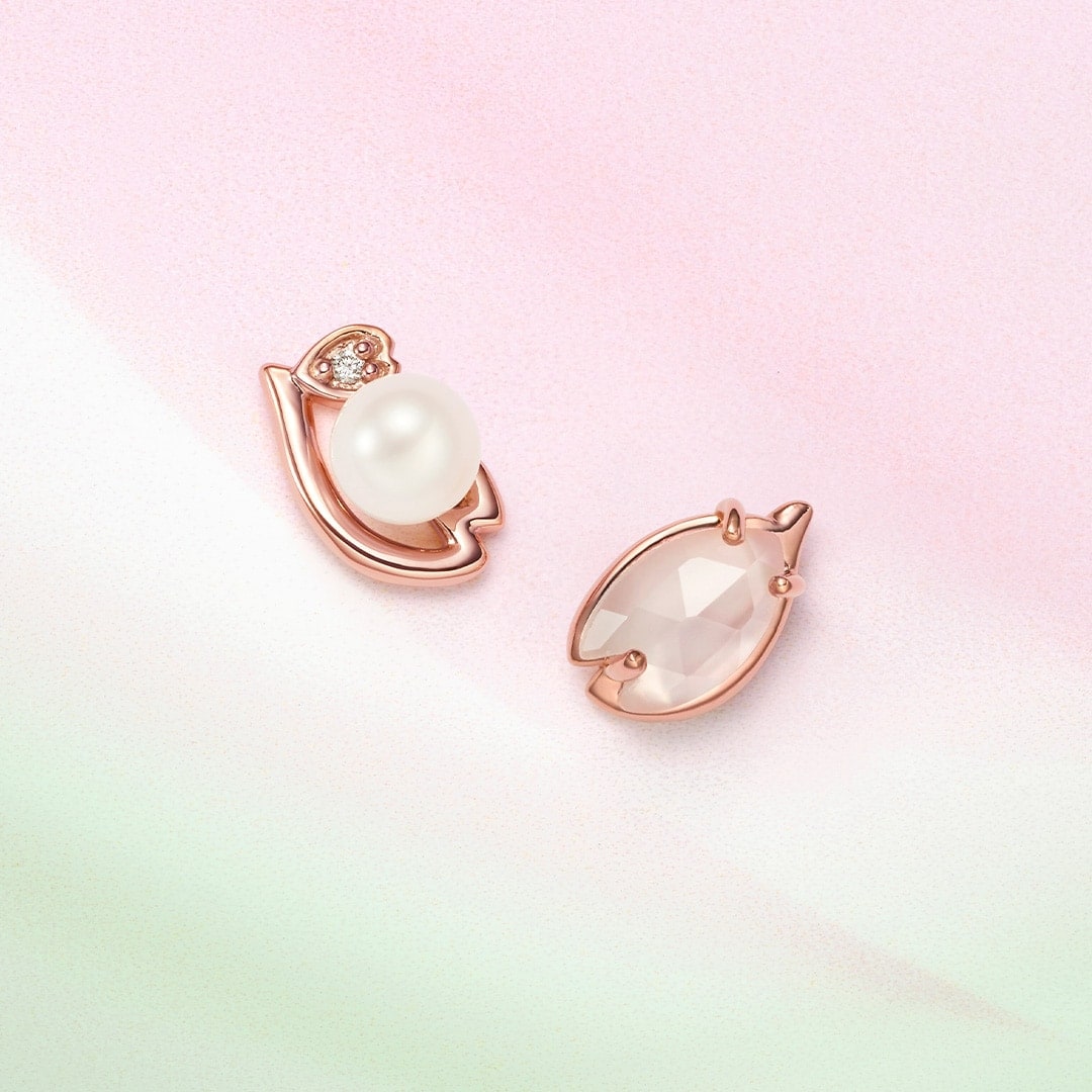 ４℃ ヨンドシー K18ピンクゴールド ピアス SAKURAコレクション 4℃ ヨンドシー K18ピンクゴールド ピアス SAKURAコレクション 4