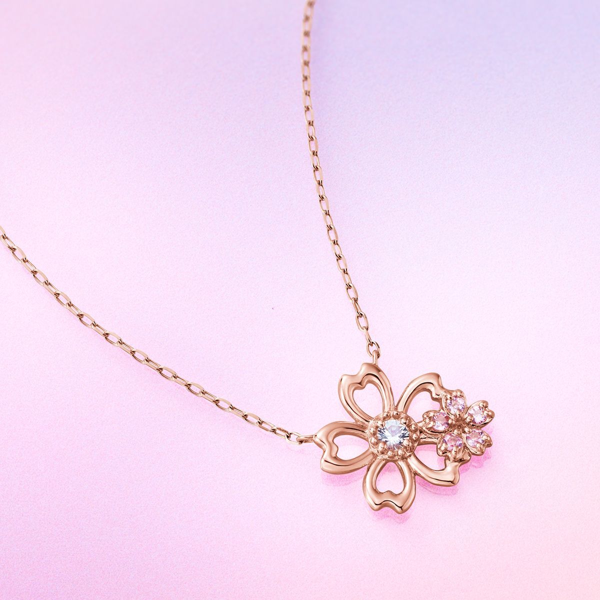 K18ピンクゴールド ネックレス | カナル4℃(canal4'C) | マルイウェブ