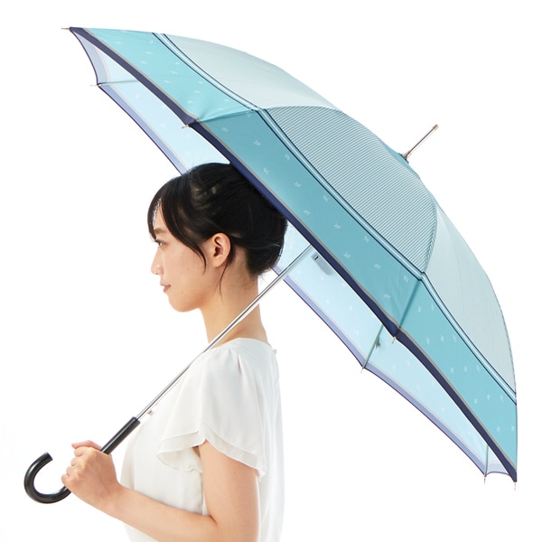 GHERARDINI（ゲラルディーニ） バイカラー柄ジャンプ式 耐風雨傘