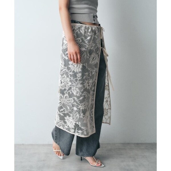 garden lace wrap skirt | コードエー(CODE A) | マルイウェブチャネル