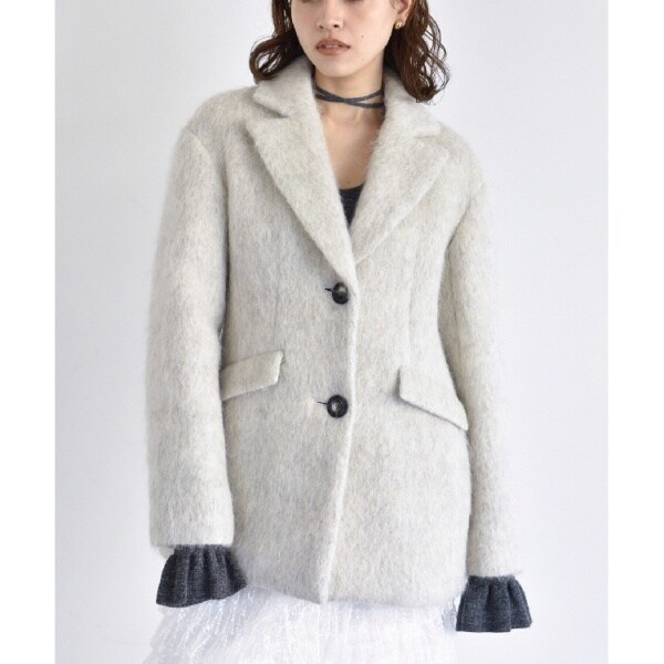 レディース CODE A (コードエー) shaggy jacket coat