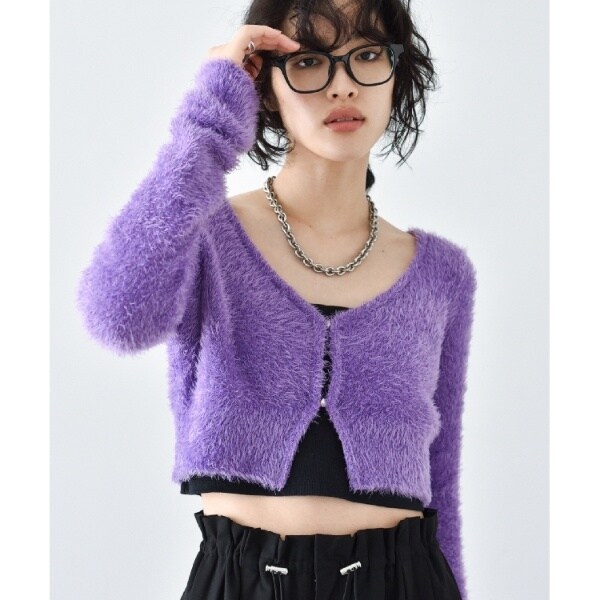 CODE A ｜ shaggy cropped cardigan | コードエー(CODE A) | マルイ