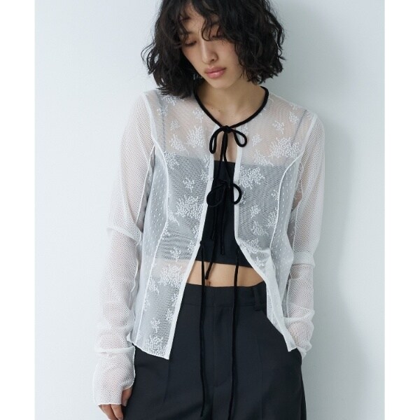 CODE A コードエー tulle lace ribbon blouse CODE A｜tulle lace ribbon blouse | コードエー(CODE A) | マルイ