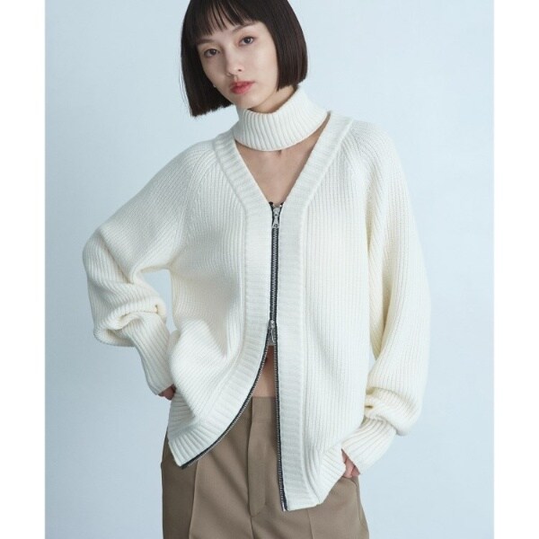 2way zip cardigan | コードエー(CODE A) | マルイウェブチャネル