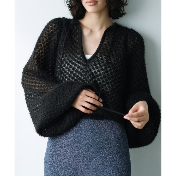 [�}���C]2way sheer mohair pullover/�R�[�h�G�[�iCODE A�j �u���b�N�i019�j