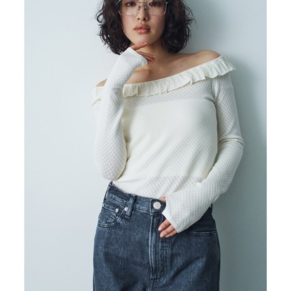 コードエー（CODE A）/frill lace knit pullover frill lace knit pullover | コードエー(CODE A) | マルイウェブチャネル