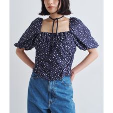 polka dot blouse