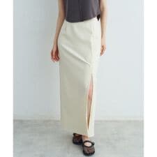 コードエー(CODE A)のslit jersey skirt