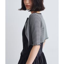 chic border 2way ribbon cardigan