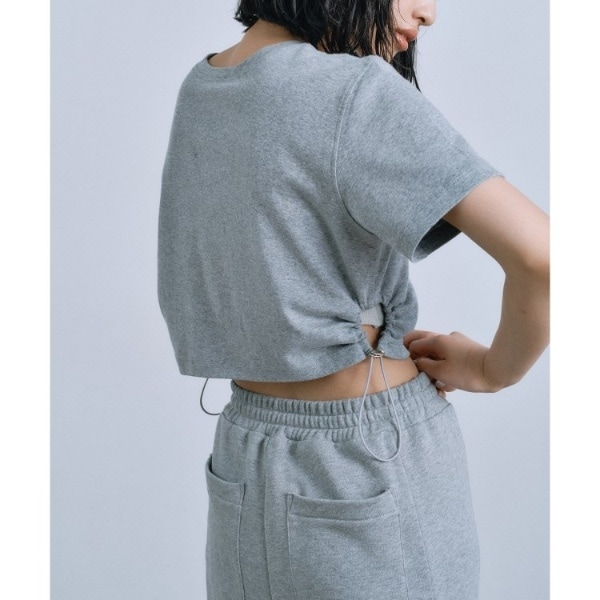 [�}���C]drawstring crop tee/�R�[�h�G�[�iCODE A�j ���C�g�O���[�i011�j