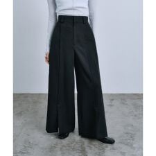 center slit wide pants