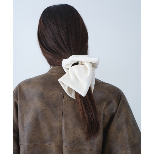 heyep Large Velour Ribbon Scrunchie heyep_kr small velour
