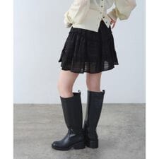 dream ruffle lace mini skirt