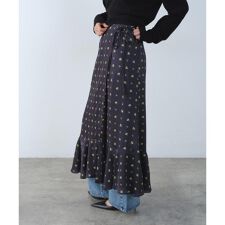 コードエー(CODE A)のblooming flower wrap skirt