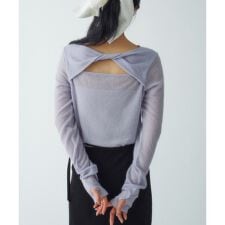 twist sheer jersey top