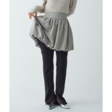 tweed balloon mini skirt