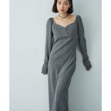 コードエー(CODE A)のfemi rib knit dress