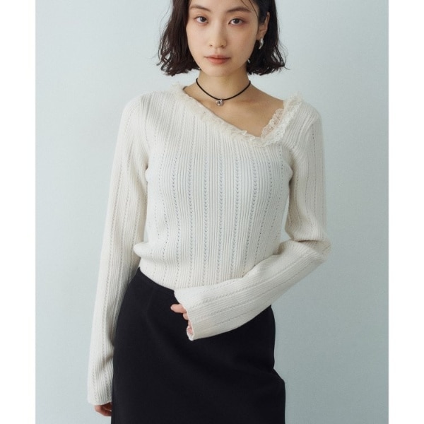 frill design knit | コードエー(CODE A) | マルイウェブチャネル