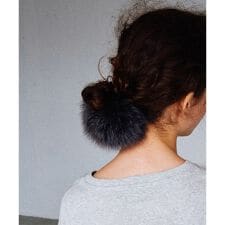 heyep｜fluffy fur hair tie