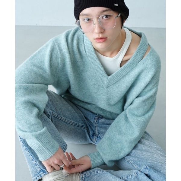 [�}���C]M cloudy over V pullover/�R�[�h�G�[�iCODE A�j �u���[�i091�j
