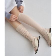 piedi nudi｜BRIGHT RIB HIGH SOX