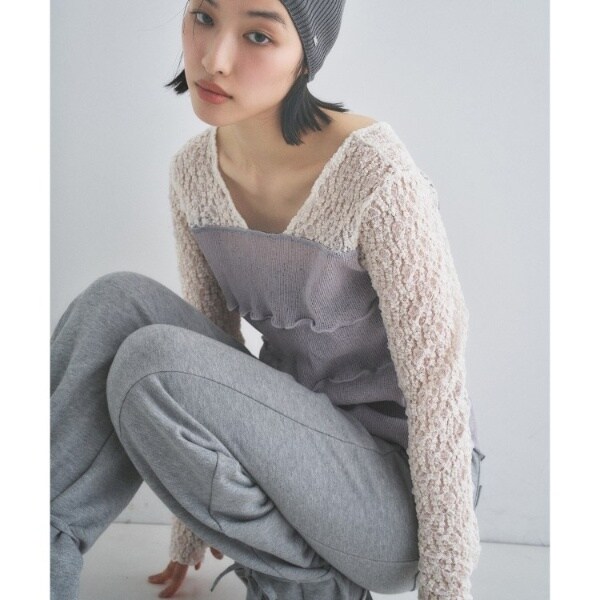 Re】sensual lace sheer top | コードエー(CODE A) | マルイウェブチャネル