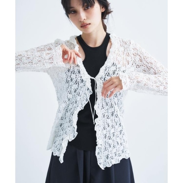 [�}���C]�yRe�zfluffy lace blouse/�R�[�h�G�[�iCODE A�j �z���C�g�i001�j