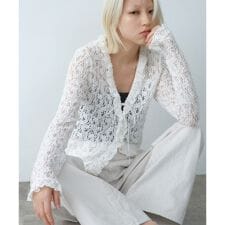 【Re】fluffy lace blouse