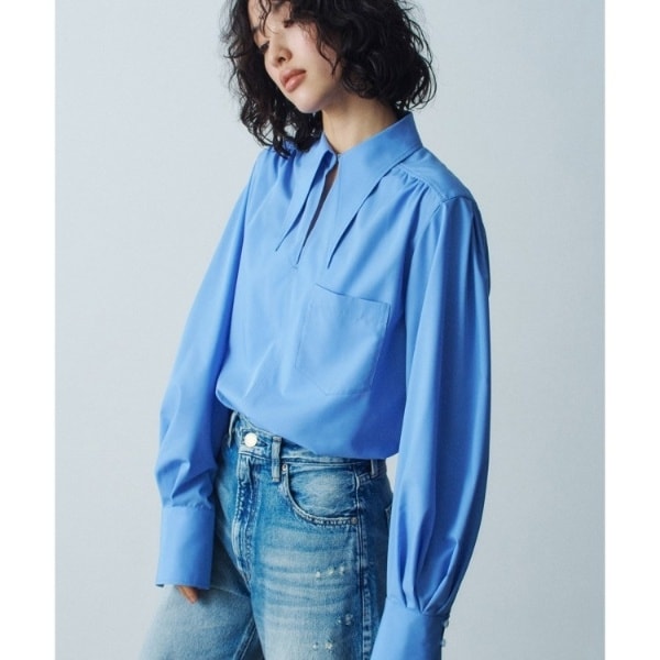 [�}���C]�yRe�zpoint neck shirt/�R�[�h�G�[�iCODE A�j �u���[�i092�j